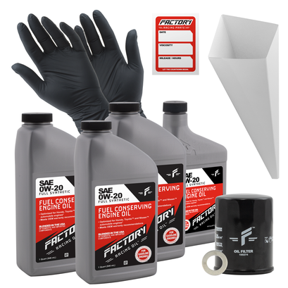 Factory Racing Parts 0W-20 3.5 Quart Oil Change Kit for Honda Civic CR-V Fit