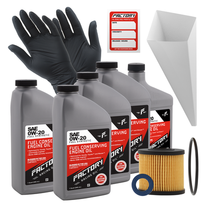 Factory Racing Parts 0W-20 4.5 Quart Oil Change Kit for Toyota Corolla Prius