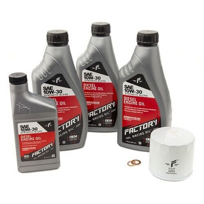 Factory Racing Parts SAE 10W-30 Synthetic Blend 3.5 Quart Oil Change Kit for Kubota