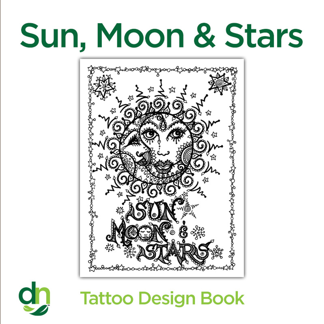 sun and moon henna designs