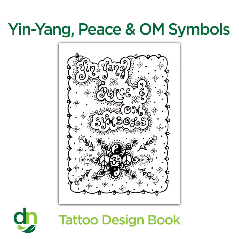 Yin Yang Peace & OM Symbols Design Book