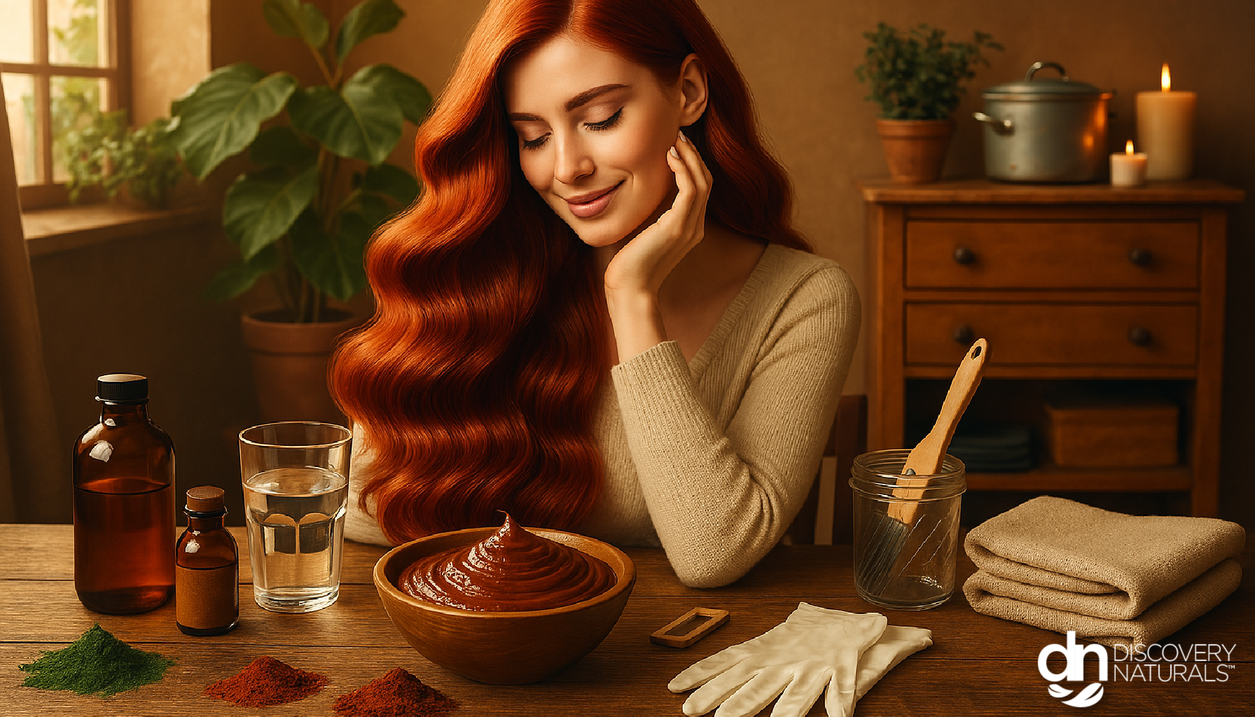 Step-by-Step Henna Hair Dye Application Process