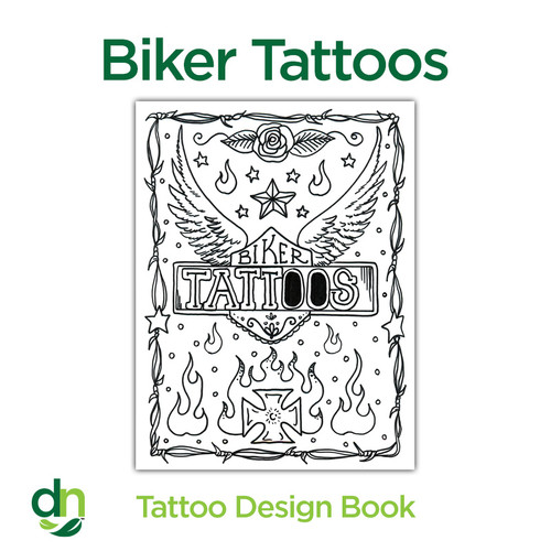 Biker Skull Tattoo Design stock illustration. Illustration of ghost -  296279271