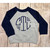 Navy  Raglan Sweatshirt
