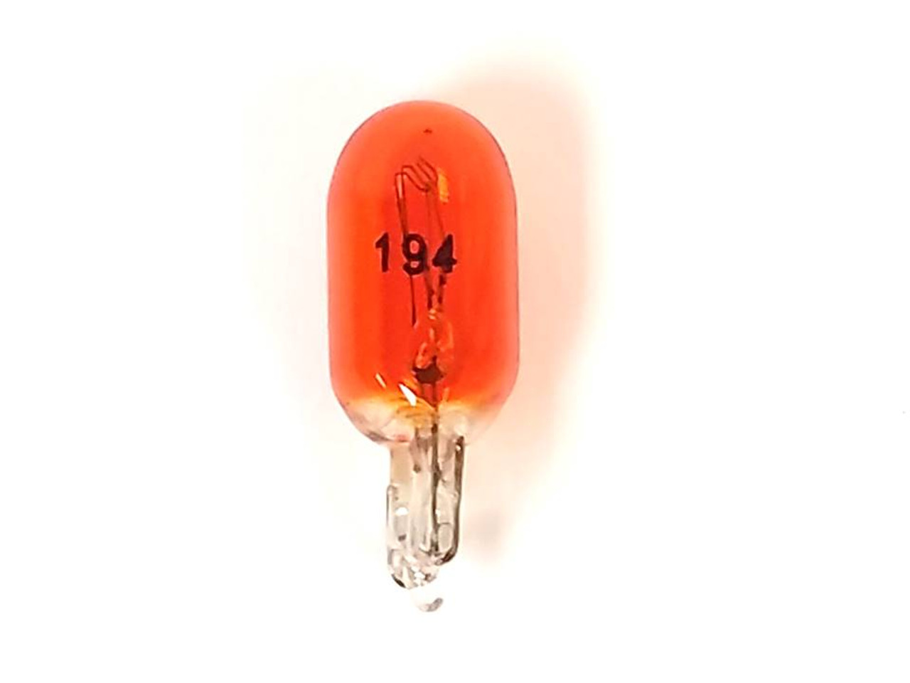 Glass T-3 Lamp Painted Amber - Replacement For No. 194A