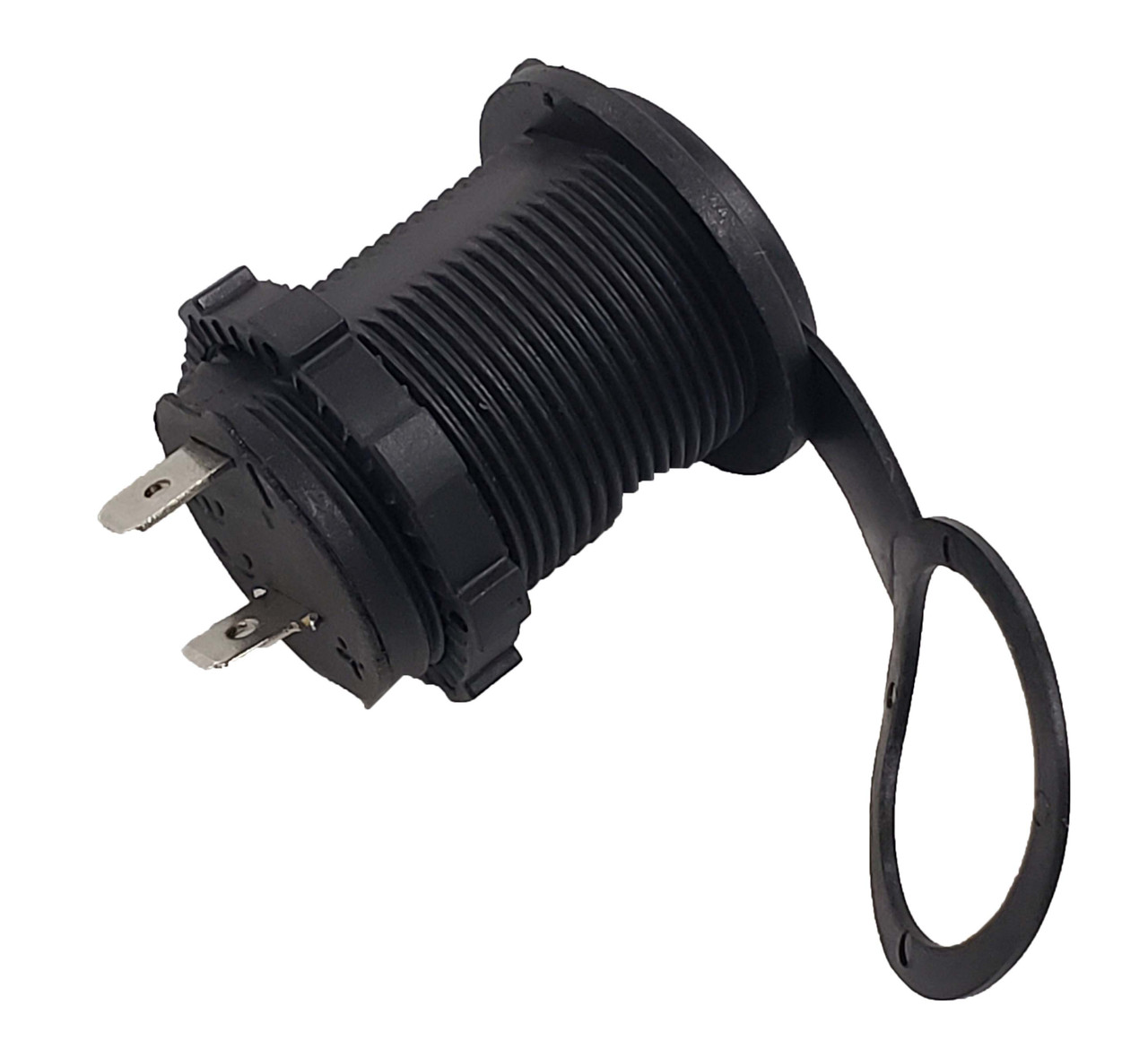 Recepticle, 12V, Power, W/Tether, Stainless Steel Body (16 Mo 2T). Replacement For No. 46026378