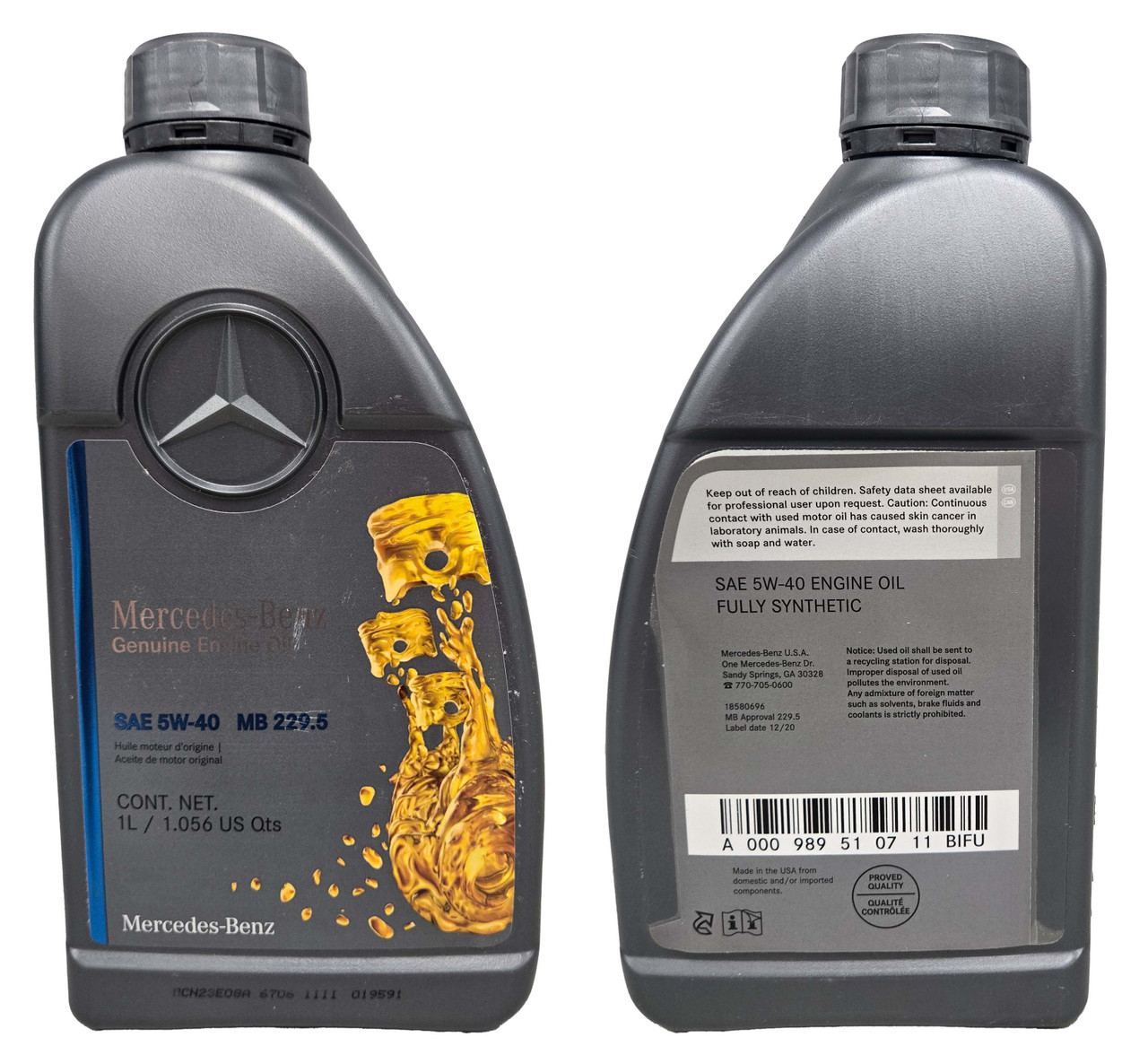 Synthetic Oil - Replacement For No. 5W40EUROS Synthetic Oil - Replacement For No. 5W40EUROS