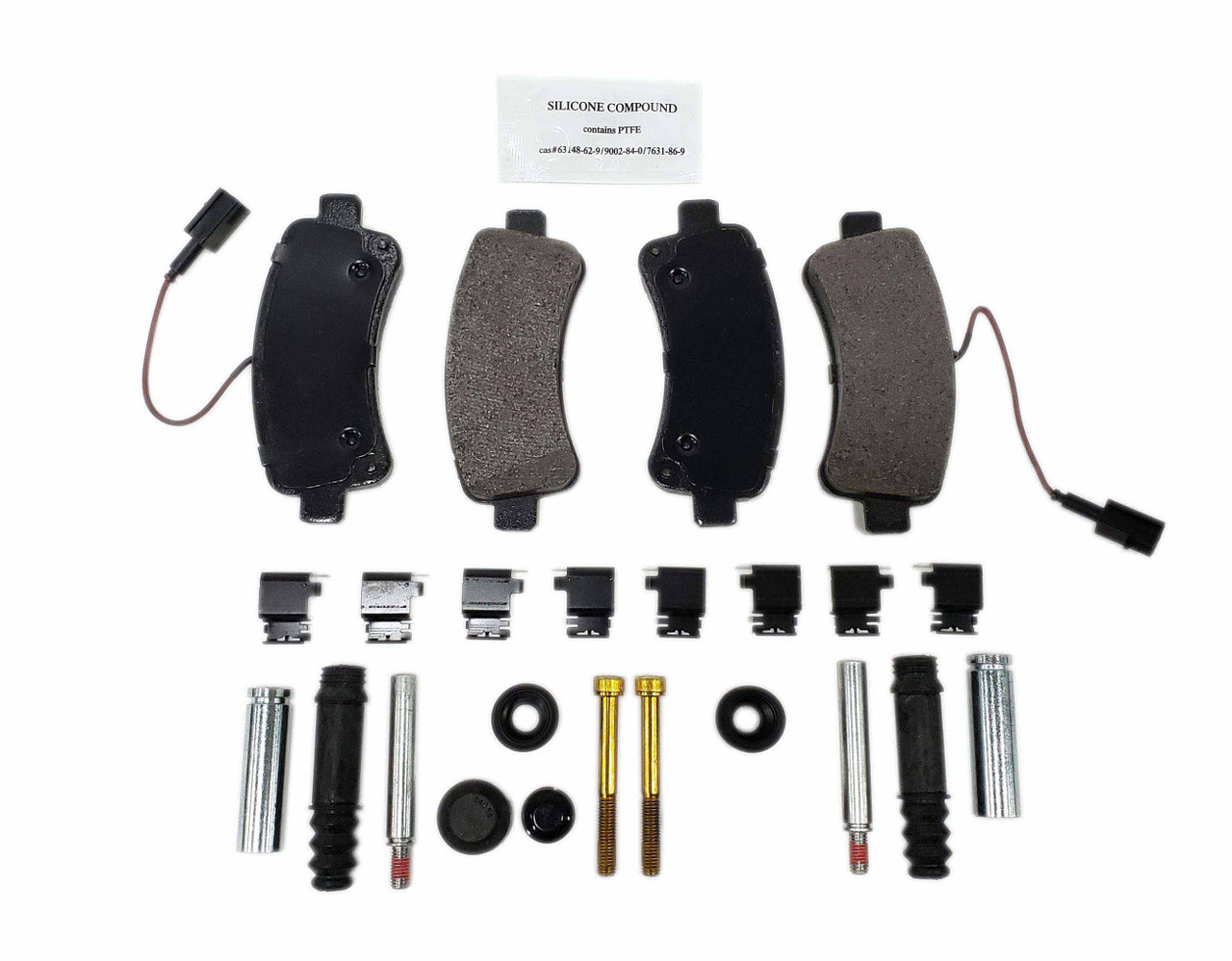 Brake Pads w/Hardware - Rear - Replacement For No. 68230095AC