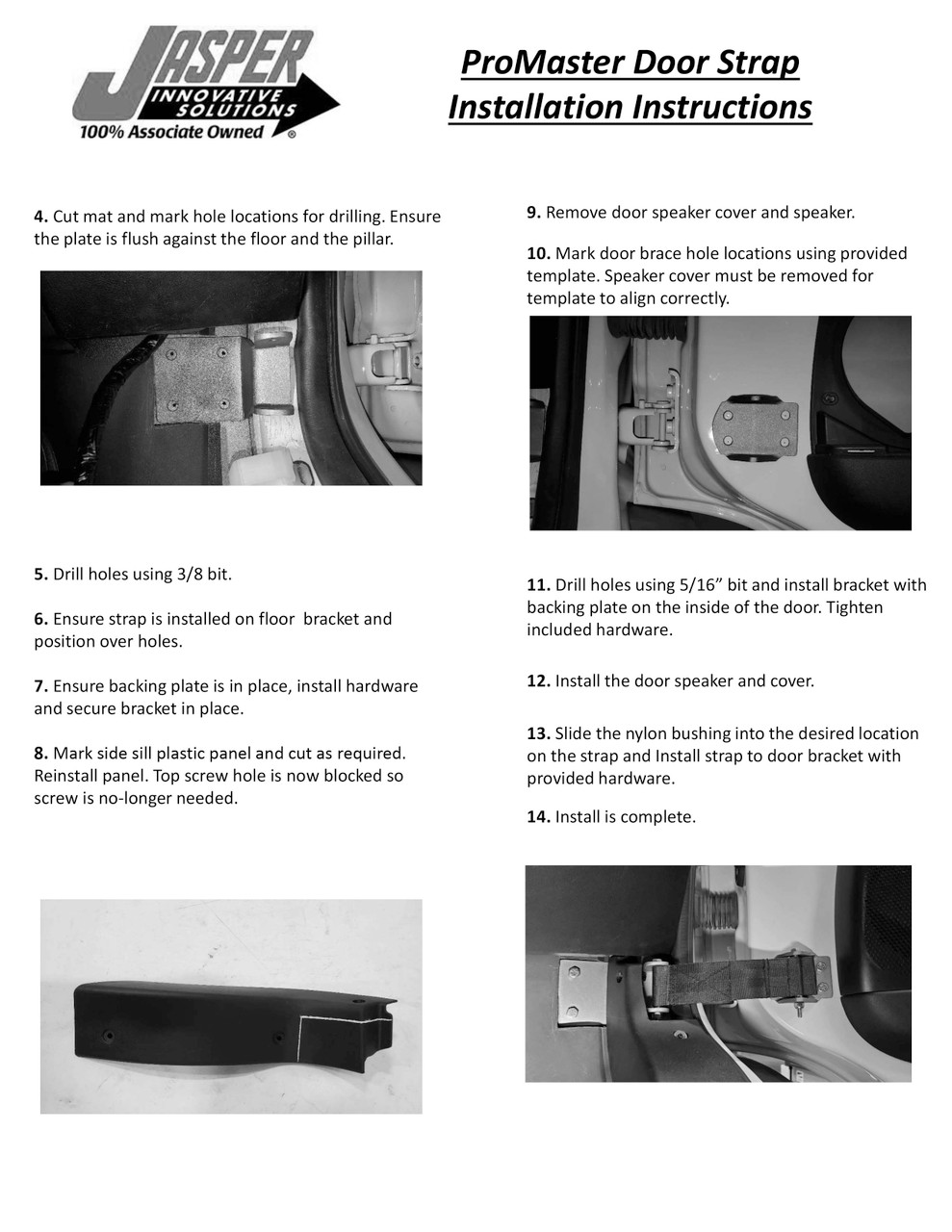 Ram Promaster Door Strap