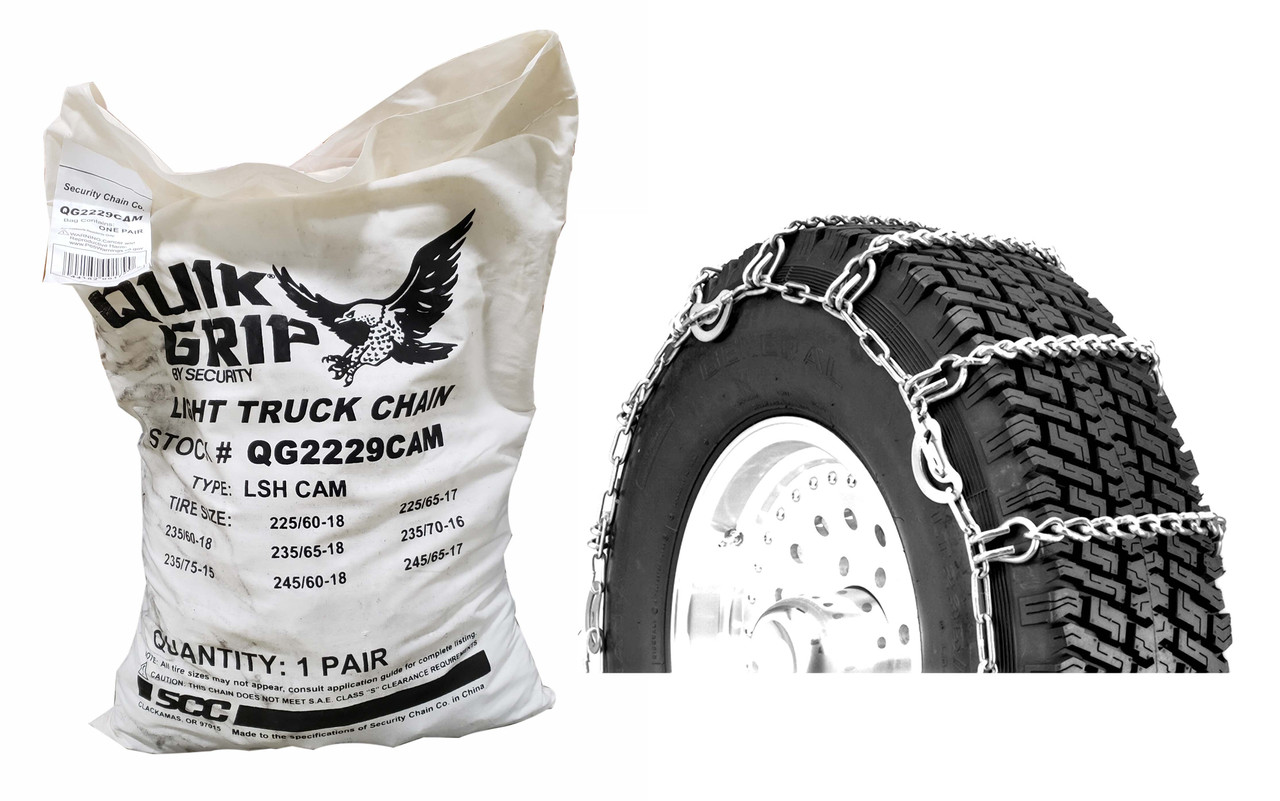 Peerless Tire Chain - Light Truck Cam Lsh Link Set (Tensioner Not Required - Cam Tool Included - Includes 1 Pair). Replacement For No. QG2229CAM