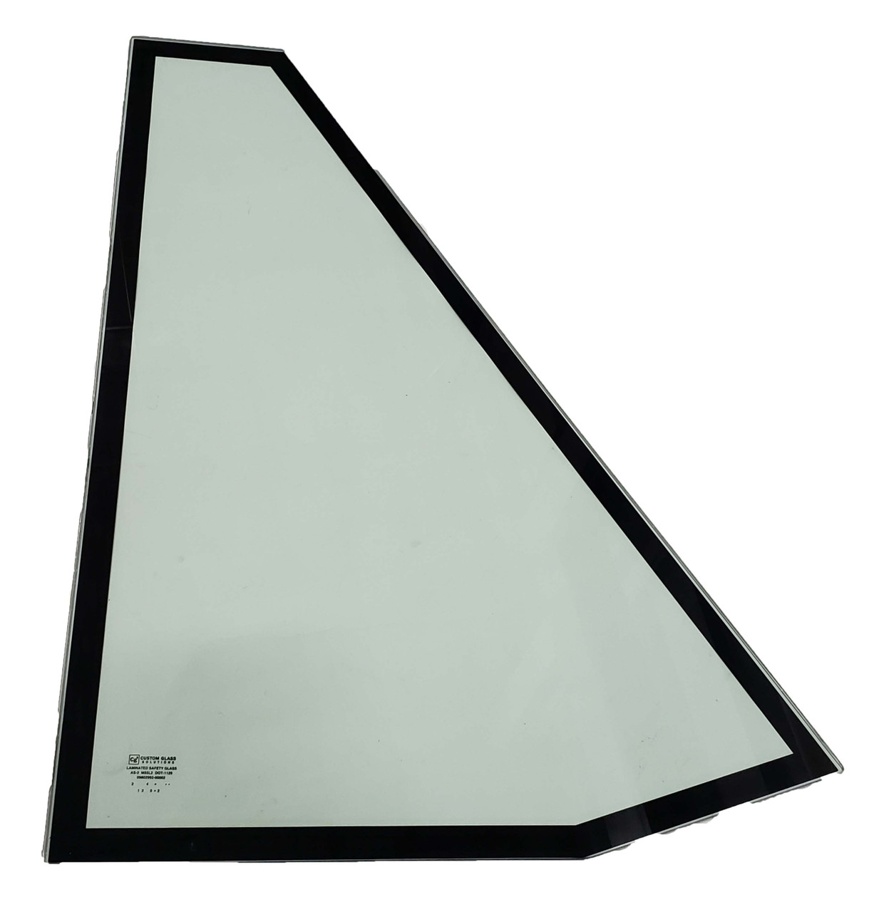 Quarter Window Glass - Right Side - Replacement For No. 09801360