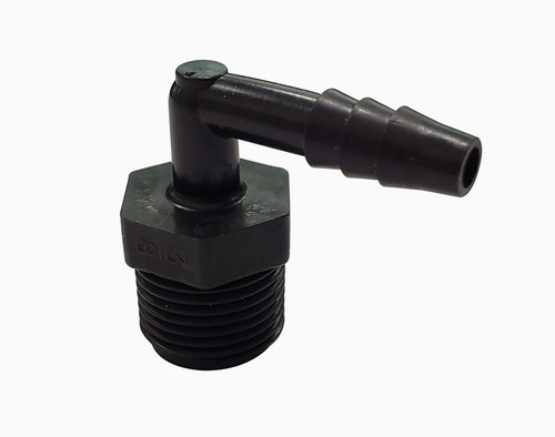 Adapter, 90 Degree 1/4 to 3/8 Barb - Replacement For No. 7500026-4
