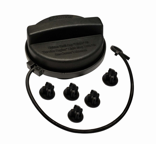 Fuel Cap - Black - Gasoline E10 - W/Tether - Replacement For No. AC2Z9030A