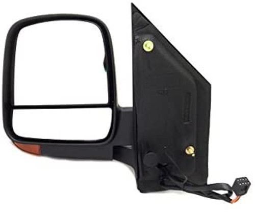 Mirror Left Side Power Manual Folding Heated Standard Type W/Signal Light Textured Black. Replacement For No. GM1320397