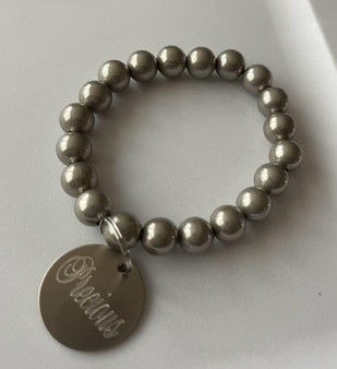 Silver bracelet with Precious on tag