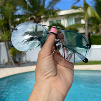 Beautiful sunglasses by the pool