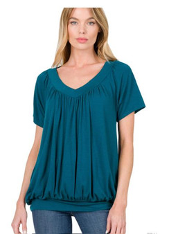 Teal Vneck Shirt