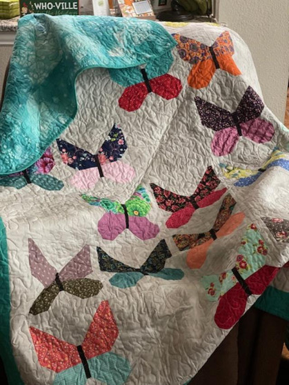 69 x 79 butterfly quilt