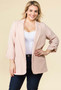 Plus size pink blazer