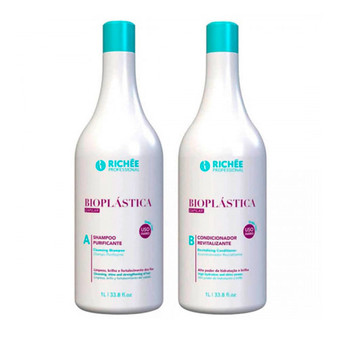 Richée Bioplástica Kit Duo Shampoo and Conditioner 2x1L/ 33, 81fl.oz