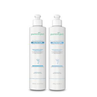 Pureza Pet Nutrition Hair Restructuring Kit Shampoo 300ml/10.14 fl.oz and Conditioner 300g/10.58 oz