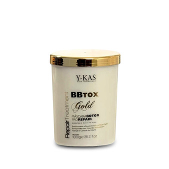 Ykas Gold Bbtox Mask Pro Repair Treatment Keratin and Ojon Oil Moisturizing 1kg/35.2 oz