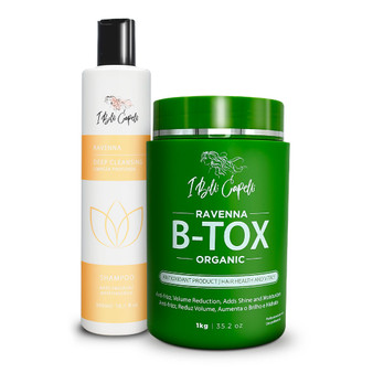 I Belli Capelli Ravenna B-tox Organic + Anti-Residue Shampoo Deep Cleansing Kit