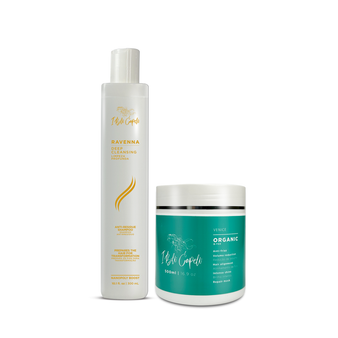 I Belli Capelli Venice B-tox Organic Treatment + Ravenna Anti-Residue Shampoo Kit