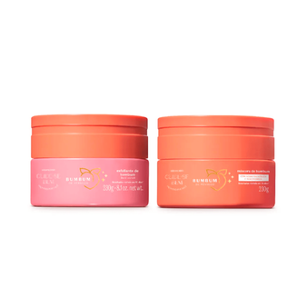 Kit O Boticário Cuide-se Bem Peach Butt Scrub Cream and Hydration Mask 2x230g/2x8.1 oz