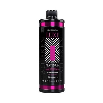 Blueken Luxe Platinum Semi Definitive Straightening Cream for Blonde Hair 1L/33.8 fl.oz