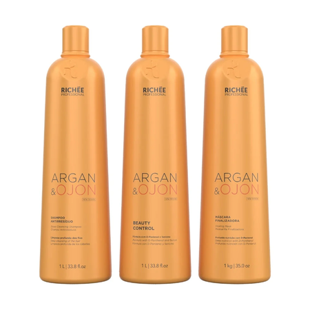 Kit Richée Progressive Argan and Ojon 3x1L/3x33.8 fl.oz
