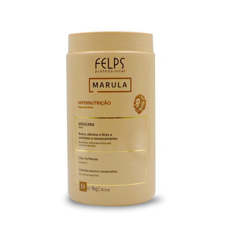 Felps Mask Marula Hiper Nourishing Mask Hipernutrição Intense Hydration Hair Care 1Kg/35.2 oz Felps Mask Marula Hiper Nourishing Mask Hipernutrição Intense Hydration Hair Care 1Kg/35.2 oz