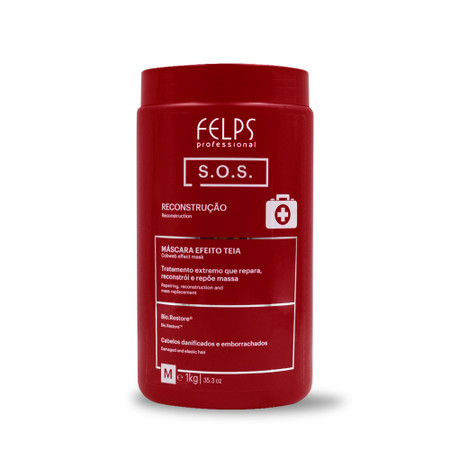 Felps Mask SOS Hair Resurrection Extreme Treatment Hydrated and Recovered Hair Care 1Kg/35.3 oz Felps Mask SOS Hair Resurrection Extreme Treatment Hydrated and Recovered Hair Care 1Kg/35.3 oz
