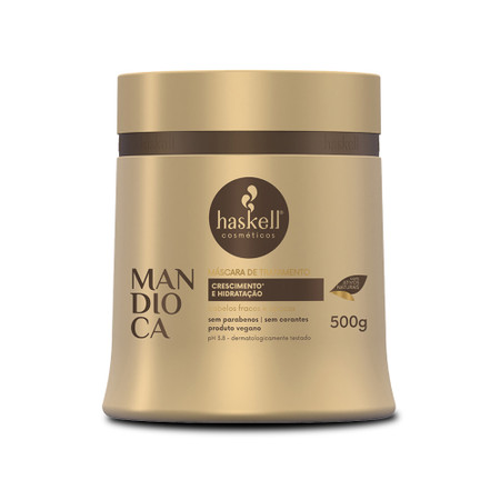Haskell Mask Mandioca Hydration Growth Cassava Mask For Dull Hair Care 500g/17.6 oz Haskell Mask Mandioca Hydration Growth Cassava Mask For Dull Hair Care 500g/17.6 oz