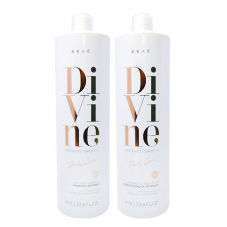 Braé Divine Absolutely Smooth Shampoo and Conditioner 2x1L/33.8fl.oz Braé Divine Absolutely Smooth Shampoo and Conditioner 2x1L/33.8fl.oz
