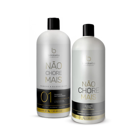 Kit Borabella Progressive Don't Cry More Definitive Organic Não Chore Mais Hair Care 2x1L/2x33.8fl.oz Kit Borabella Progressive Don't Cry More Definitive Organic Não Chore Mais Hair Care 2x1L/2x33.8fl.oz