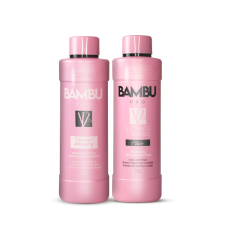 Kit Paiolla Progressive Liss Ciare Bambu Formaldehyde-free Sealing Hair Care 2x1L/2x33.8fl.oz Kit Paiolla Progressive Liss Ciare Bambu Formaldehyde-free Sealing Hair Care 2x1L/2x33.8fl.oz