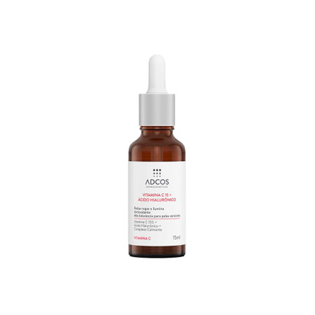 Adcos Serum Vitamin C 15 Antiaging Dermocosmetic Hyaluronic Acid 15ml/0.50 fl.oz Adcos Serum Vitamin C 15 Antiaging Dermocosmetic Hyaluronic Acid 15ml/0.50 fl.oz