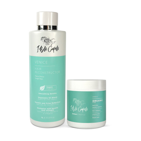 Kit I Belli Capelli Venice Hair Reconstructor Smoothing Keratin and Venice Organic Treatment B-Tox Kit I Belli Capelli Venice Hair Reconstructor Smoothing Keratin and Venice Organic Treatment B-Tox
