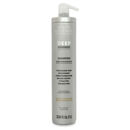 Korth Guyenne Shampoo Deep Alignment Regenerator Deep Cleansing Anti Resíduo 1L/33.8 fl.oz Korth Guyenne Shampoo Deep Alignment Regenerator Deep Cleansing Anti Resíduo 1L/33.8 fl.oz
