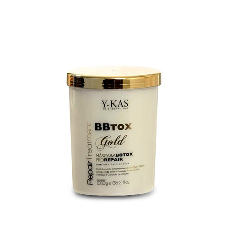 Ykas Gold Bbtox Mask Pro Repair Treatment Keratin and Ojon Oil Moisturizing 1kg/35.2 oz Ykas Gold Bbtox Mask Pro Repair Treatment Keratin and Ojon Oil Moisturizing 1kg/35.2 oz