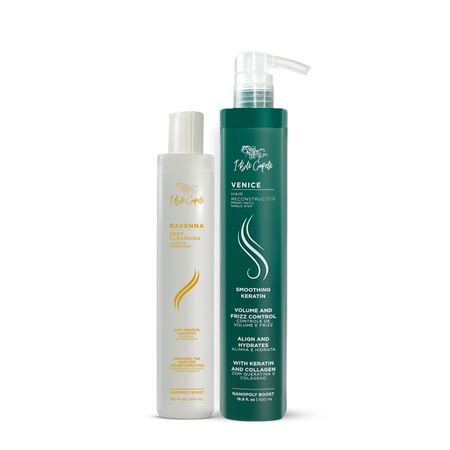 Kit I Belli Capelli Venice Hair Reconstructor Smoothing Keratin + Anti-Residue Shampoo Deep Cleansing