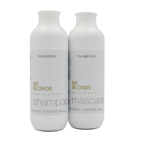 Madamelis Kit Be Blond Matizer Shampoo and Mask 2x250ml/2x8.45 fl.oz Madamelis Kit Be Blond Matizer Shampoo and Mask 2x250ml/2x8.45 fl.oz