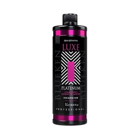 Blueken Luxe Platinum Semi Definitive Straightening Cream for Blonde Hair 1L/33.8 fl.oz Blueken Luxe Platinum Semi Definitive Straightening Cream for Blonde Hair 1L/33.8 fl.oz