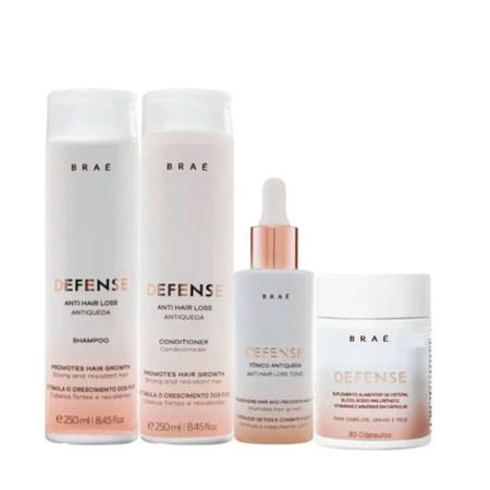 Braé Defense Kit Shampoo Conditioner Tonic and Anti-Hair Loss Supplement Braé Defense Kit Shampoo Conditioner Tonic and Anti-Hair Loss Supplement