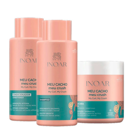 Inoar Kit My Curl, My Crush - 3 Products Inoar Kit My Curl, My Crush - 3 Products