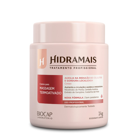 Hidramais Thermoactivated Lipothermic Massage Cream 1kg/35.2 oz Hidramais Thermoactivated Lipothermic Massage Cream 1kg/35.2 oz