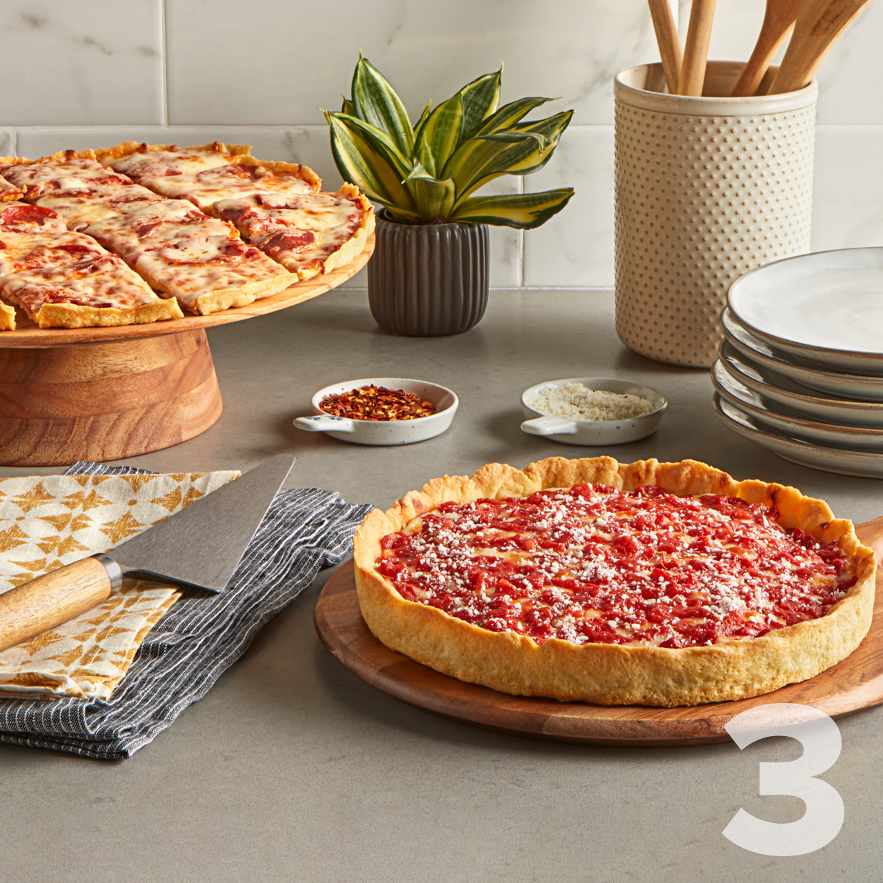 Taste Of Chicago Lou Malnati's Portillo's 2 Lou Malnati's Thin Crust Pizzas & 1 Deep Dish Pizza | Tastes of Chicago