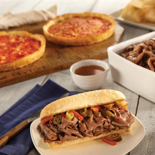 Vienna Italian Beef Kit and 2 Lou Malnati's pizzas