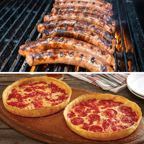The Original Nottoli & Son Bulk 5lb Italian Sausage and 2 Deep Dish pizzas